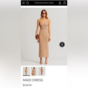 Torn by Ronny Kobo Madi Dress - Tan